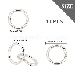 10Pcs Alloy Spring Gate Rings&nbsp;FIND-DC0002-39