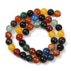 Natural Agate Beads Strands&nbsp;G-B171-B04-8mm