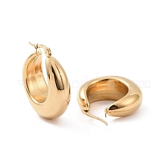 Ion Plating(IP) 304 Stainless Steel Hoop Earrings&nbsp;EJEW-M212-03G