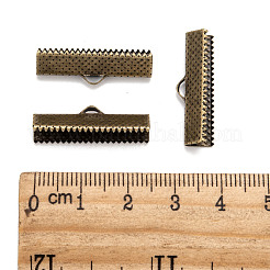 Iron Ribbon Crimp Ends&nbsp;E182Y-NFAB