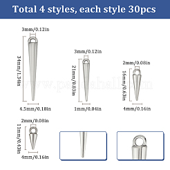 120Pcs 4 Styles Tibetan Style Alloy Pendants&nbsp;FIND-SC0009-57