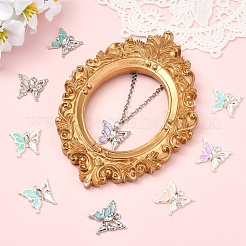 16Pcs 8 Styles Alloy Enamel Pendants&nbsp;FIND-YW0011-64