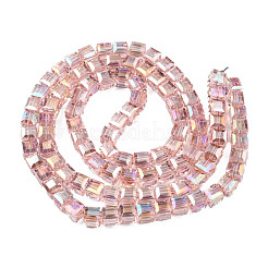 Electroplate Transparent Glass Beads Strands&nbsp;EGLA-N002-28-H02