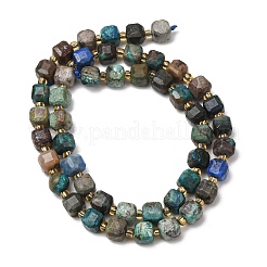 Natural Chrysocolla and Lapis Lazuli Beads Strands&nbsp;GG-CBAC972-A09-01