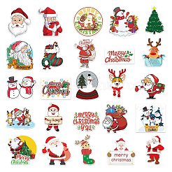50Pcs Christmas PVC Self Adhesive Stickers&nbsp;XMAS-PW0001-198