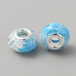 Resin European Beads&nbsp;RESI-WH0029-43P-06