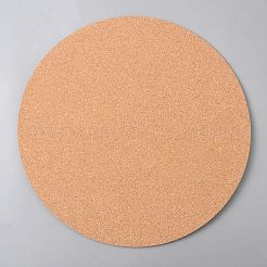 PPプラスチック＆コルク植木鉢パッド  屋内屋外鉢植え用  フラットラウンド  ブラック  358x4.5mm&nbsp;AJEW-WH0609-241A