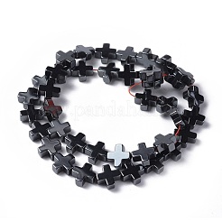 Non-Magnetic Synthetic Hematite Beads Strands&nbsp;X-G-G096-10x10x4mm