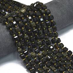 Natural Golden Obsidian Beads Strands&nbsp;G-K389-A46-01