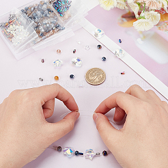 486Pcs 15 Style Electroplate & Transparent Glass Beads&nbsp;DIY-AR0002-76