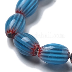 Handmade Millefiori Lampwork Beads Strands&nbsp;LAMP-F035-12I