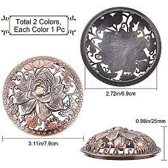 Alloy Incense Burner Cover&nbsp;LS-AJEW-WH0244-03R
