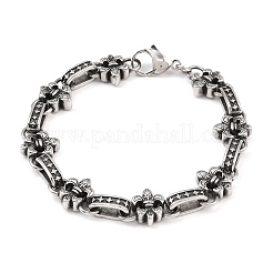 304 Stainless Steel Link Chain Bracelets&nbsp;BJEW-D379-01AS