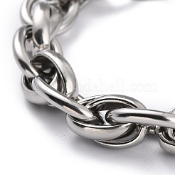 Tarnish Resistant 304 Stainless Steel Rope Chain Bracelets&nbsp;BJEW-I293-10P