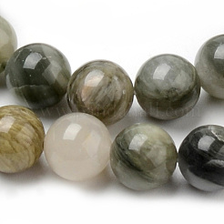 Natural Green Rutilated Quartz Beads Strands&nbsp;G-Q462-61-8mm