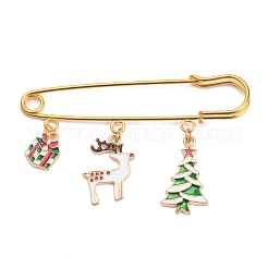 Christmas Theme Iron Safety Brooch&nbsp;JEWB-BR00045