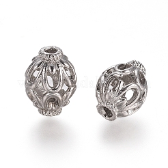 Hollow Alloy Beads&nbsp;PALLOY-L222-048P