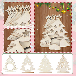 Blank Unfinished Wood Christmas Tree Party Decorations&nbsp;DIY-SP0005-89