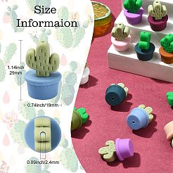 21Pcs 21 Colors Silicone Focal Beads&nbsp;SIL-CJ0002-03
