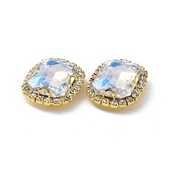 Rectangle Octagon Sew on Rhinestone&nbsp;X1-DIY-E062-02G-01