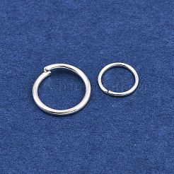 鉄オープン丸カン  ラウンド  混合サイズ  銀色のメッキ  18~21ゲージ  4~10x0.7~1mm&nbsp;IFIN-MSMC007-1S
