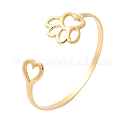 304 Stainless Steel Cuff Bangles for Women&nbsp;BJEW-U032-02G