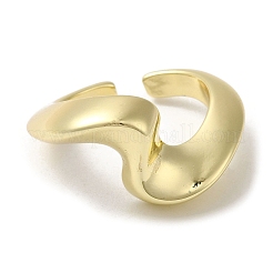 Brass Open Cuff Ring&nbsp;RJEW-Q778-13G