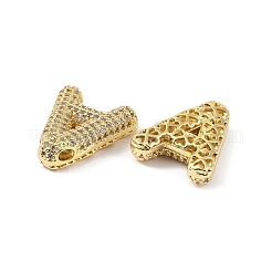 Brass Micro Pave Clear Cubic Zirconia Pendants&nbsp;KK-Z041-01G-A