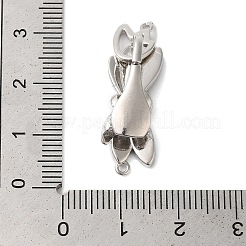 Brass Micro Pave Clear Cubic Zirconia Fold Over Clasps&nbsp;KK-S382-12P-02