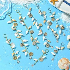 Shell Hair Accessories Chain Clips for Woman Girls&nbsp;OHAR-AB00005