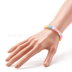 Handmade Polymer Clay Beads Stretch Bracelets for Kids&nbsp;BJEW-JB06487-02