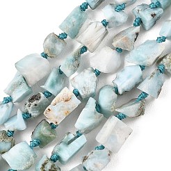 Raw Rough Natural Larimar Beads Strands&nbsp;G-D101-A06-02