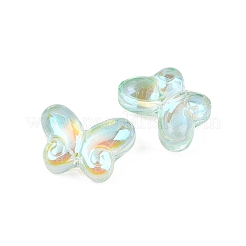 AB Color Plated Transparent Glass Beads&nbsp;GLAA-Z020-01D