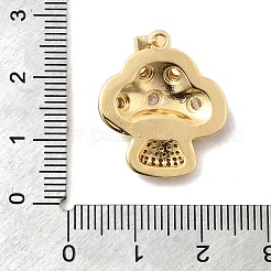 Brass Micro Pave Cubic Zirconia Pendants&nbsp;KK-A266-41A-G