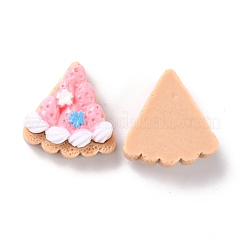 樹脂デコデンカボション  模造食品  ケーキ  パールピンク  24x23x9.5mm&nbsp;CRES-P020-03F-01