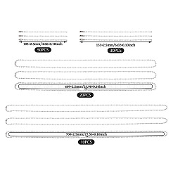 値札チェーン用鉄製ボールチェーン4種類  プラチナ  10.3~70x0.25cm&nbsp;FIND-TA0006-11