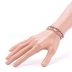 3Pcs 3 Styles Stretch Beaded Bracelets Sets&nbsp;BJEW-JB06053-02