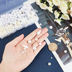 706Pcs ABS Plastic Imitation Pearl Beads&nbsp;OACR-PH0001-84