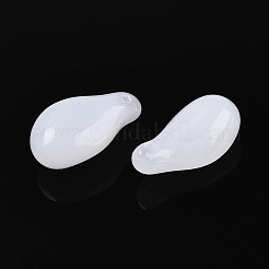 Transparent Glass Teardrop Charms&nbsp;GLAA-T030-03-01