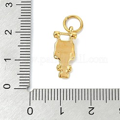 304ステンレスペンダント  ゴールドカラー  レーシングカーチャーム  18x8x3.5mm  穴：5mm&nbsp;STAS-A145-03E-G