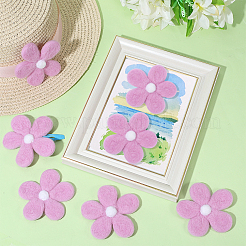 8Pcs Daisy Flower Wool Felt Fabric Costume Accessories&nbsp;AJEW-PH0008-82C