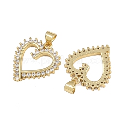 Brass Micro Pave Cubic Zirconia Pendants&nbsp;ZIRC-I367-12G-02