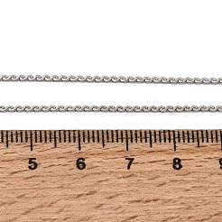 304ステンレススチール製サーペンタインチェーンネックレス（男女兼用）12個  変色なし  ステンレス鋼色  17.72インチ（45cm）  1.4mm&nbsp;NJEW-H093-19P-03