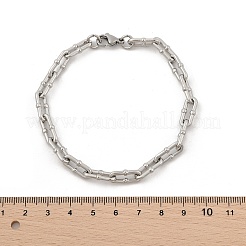 304 Stainless Steel Paperclip Chain Bracelets for Women Men&nbsp;BJEW-F488-58P