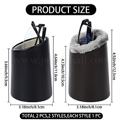 2Pcs 2 Colors PU Leather Eyeglasses Display Riser Stands&nbsp;ODIS-CN0001-05