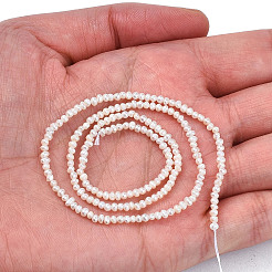Natural Cultured Freshwater Pearl Beads Strands&nbsp;X-PEAR-N013-02B