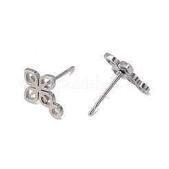 304 Stainless Steel Stud Earring Findings&nbsp;SA-CBAAD0D-06P