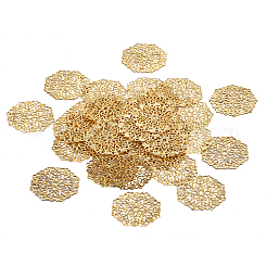 アイアンフィリグリー会員リンク  フラットラウンド  ゴールドカラー  35.5x0.7mm  穴：1.4mm&nbsp;IFIN-TAC001-01G