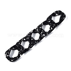 Spray Painted CCB Plastic Linking Rings&nbsp;CCB-Q091-020B