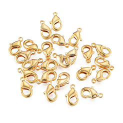真鍮カニカン  ニッケルフリー  18KGP本金メッキ  10x6x2.5mm  穴：1mm&nbsp;KK-N259-40